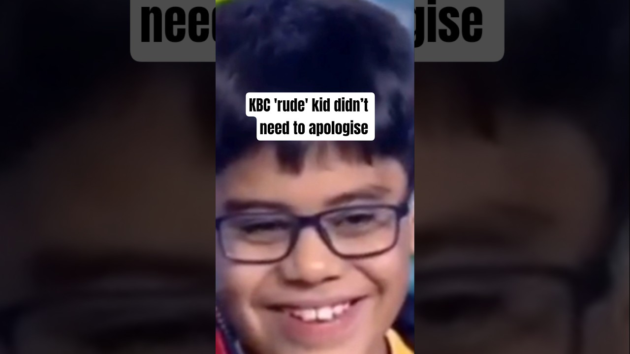 KBC 'rude' kid apologising is worse than what happened on the show | 