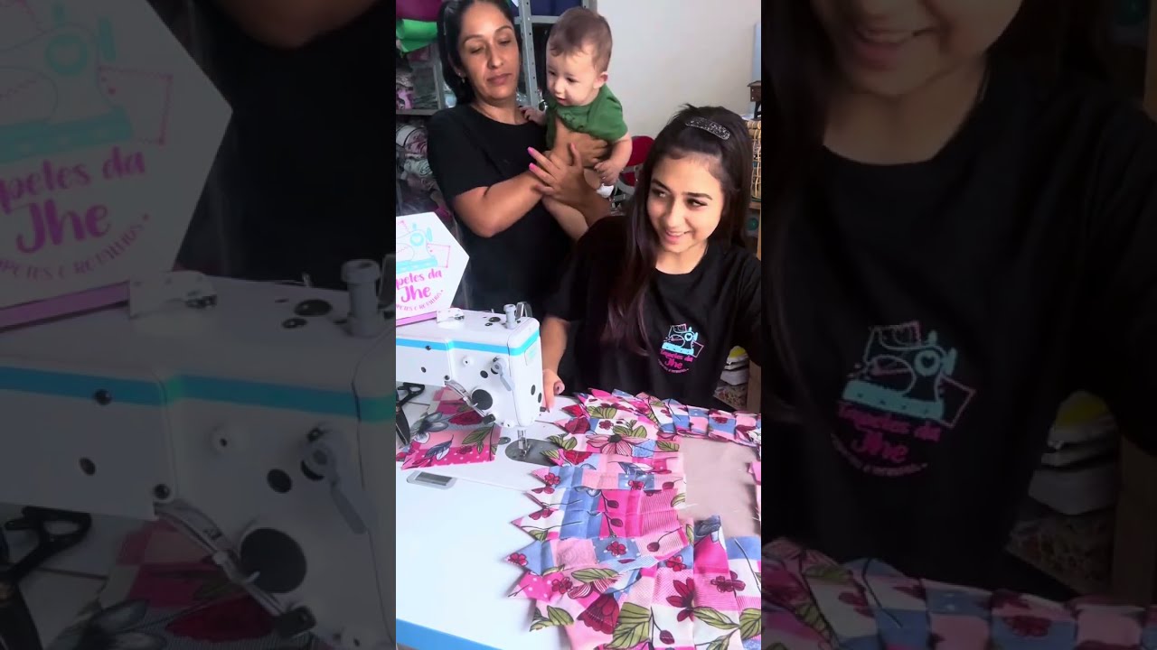 Finalizando tapete de bicão MINHA FILHA TÁ FAZENDO