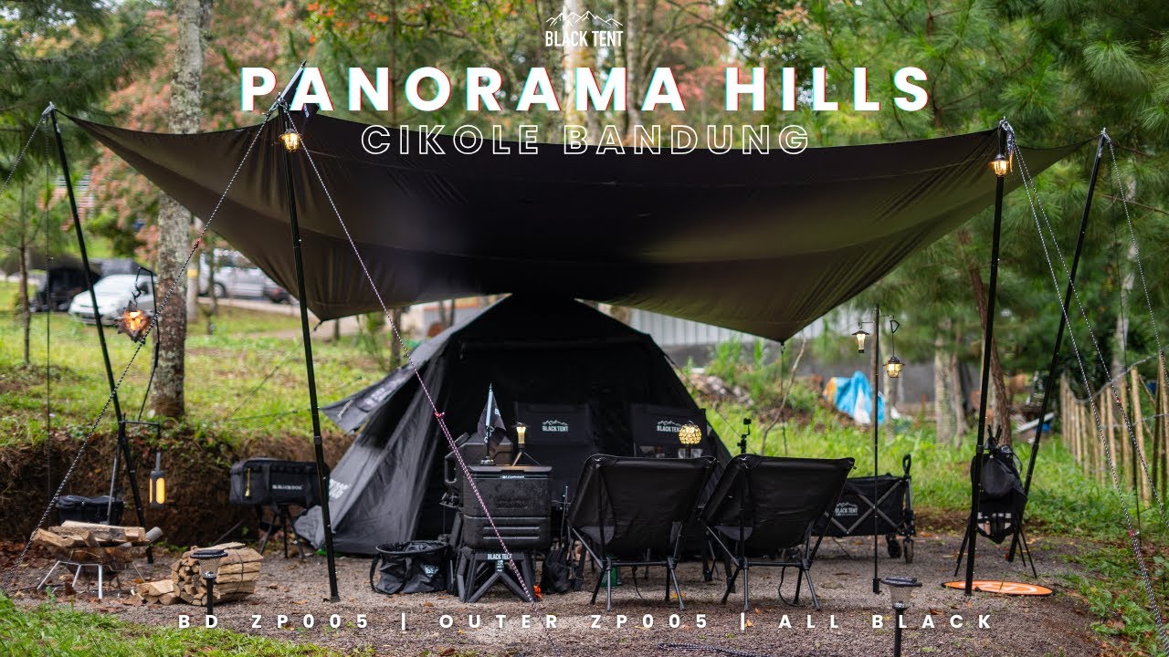 Tenda Blackdog BD ZP-005 dengan Outer, Camping di Panorama Hills Cikole