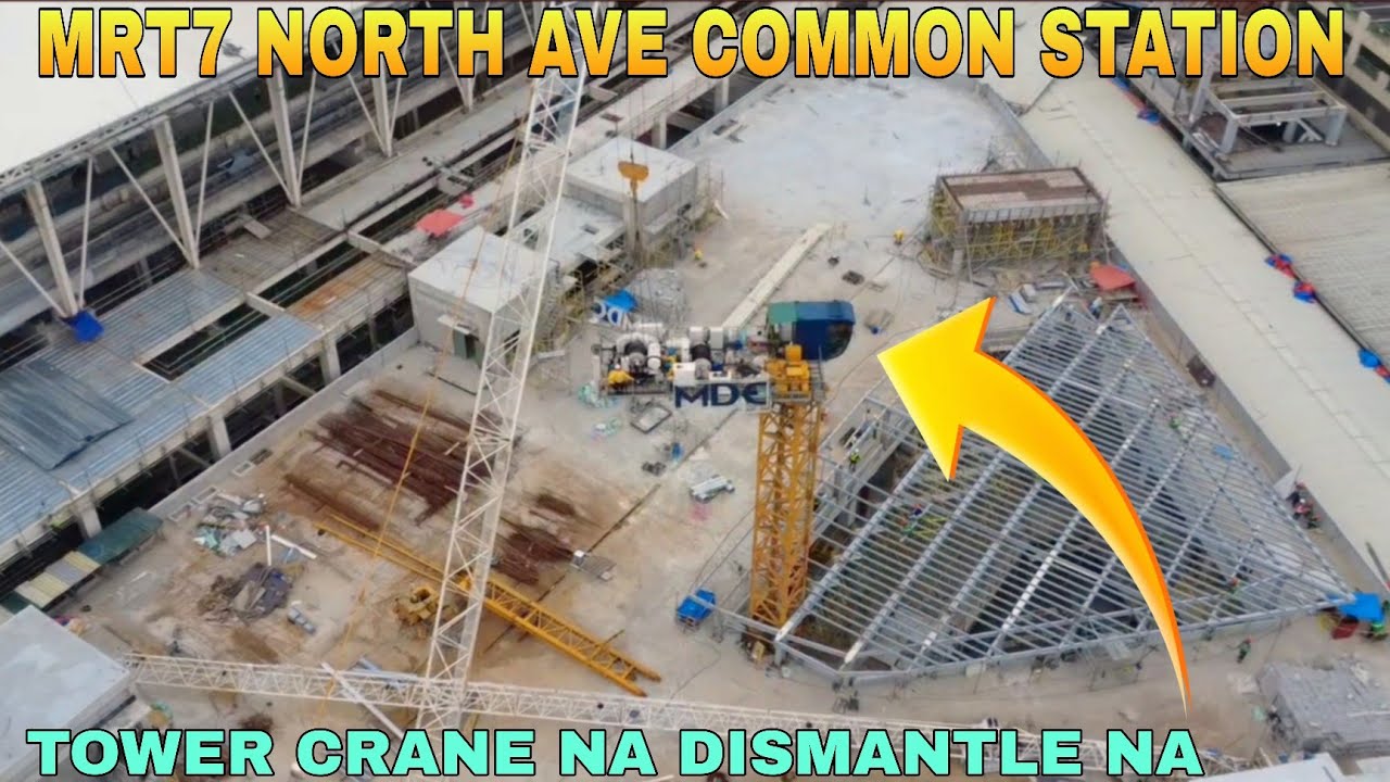 TOWER CRANE NA DISMANTLE NA/MRT7 NORTH AVE COMMON STATION UNIFIED GRAND CENTRAL STATION UPDATE 