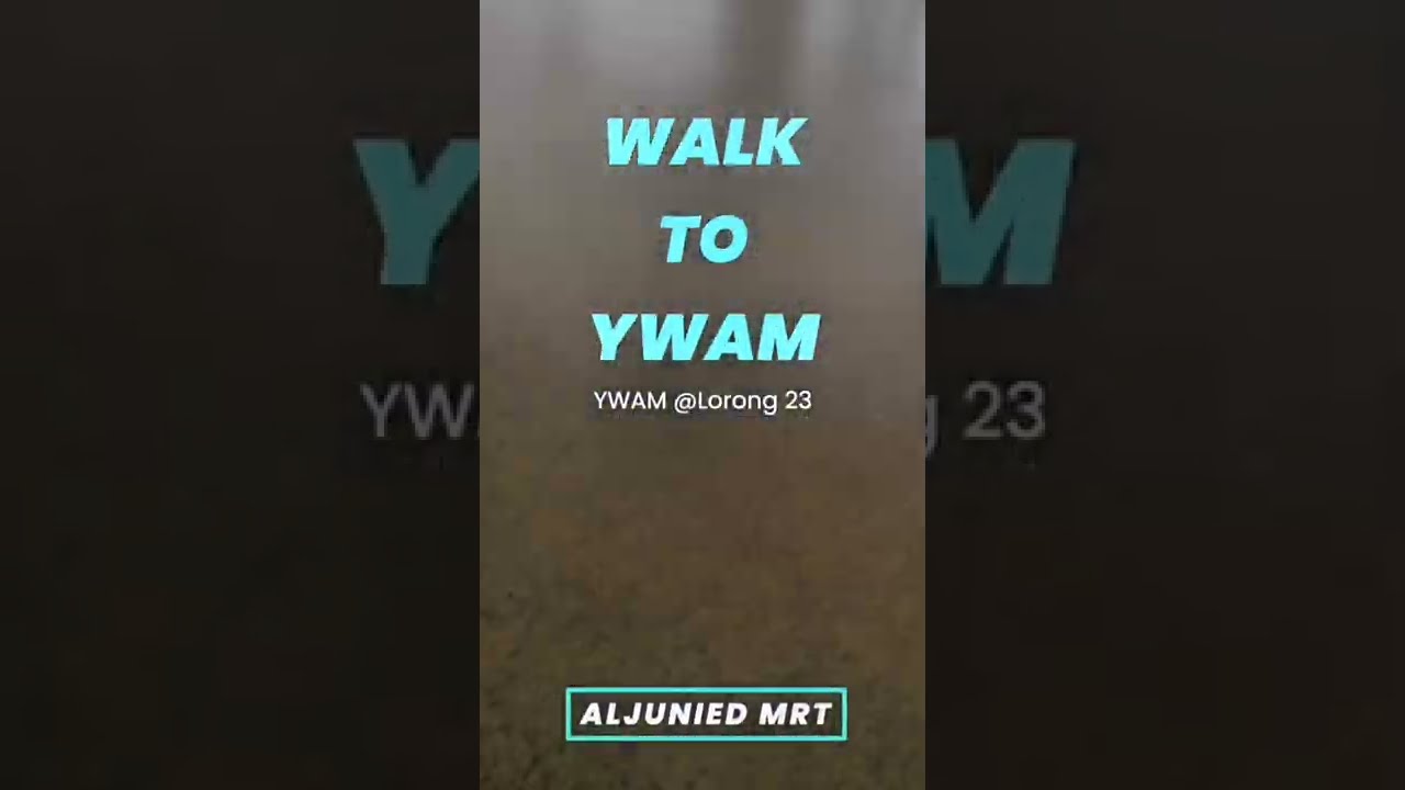 Walk from Aljunied MRT to Lorong 23