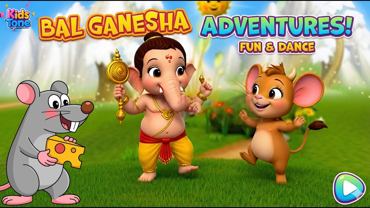 Bal Ganesh - Shankarji Ka Damroo -Choti choti gaiya  Dudi dudi dum dum #dudidudidam #kidsrhyme