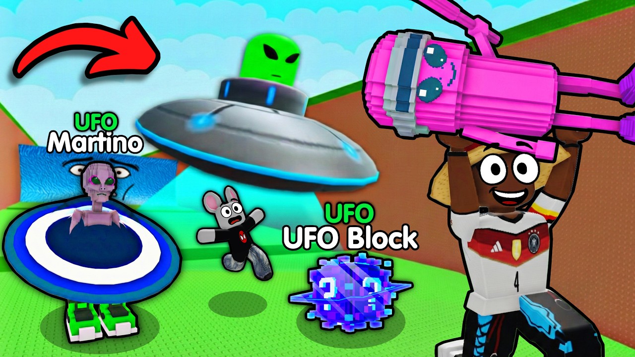 👽 MARTINO, LUCKY BLOCK UFO e NOVOS BRAINROTS ALIEN no ROUBE UM BRAINROT DE TSUNAMI!