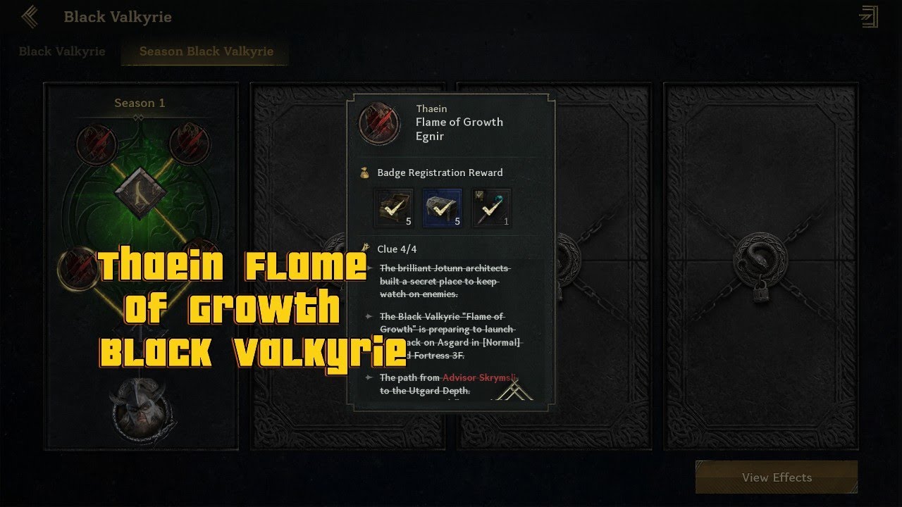 Thaein Flame of Growth (Season Black Valkyrie) | Legend of Ymir