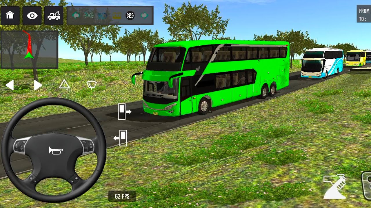 Indonesia Coach bus driving | Euro bus simulator 2025 Android gameplay #game 1 Part 42