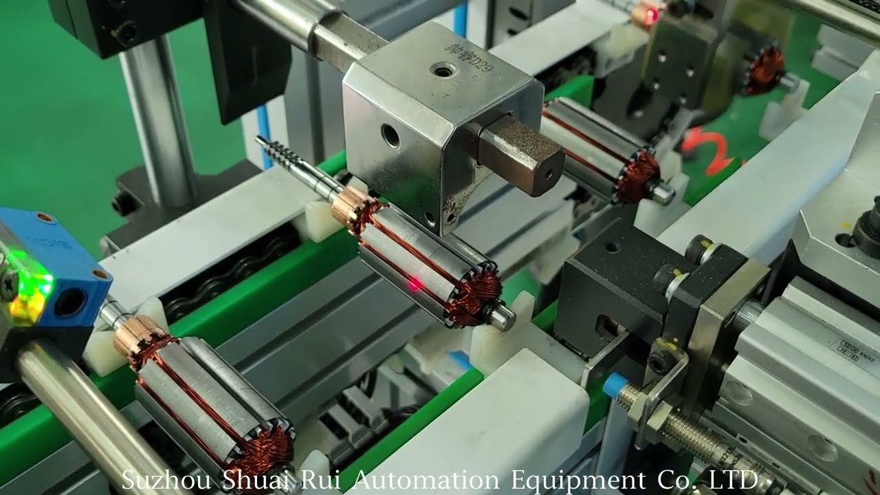 DC push rod motor rotor production line