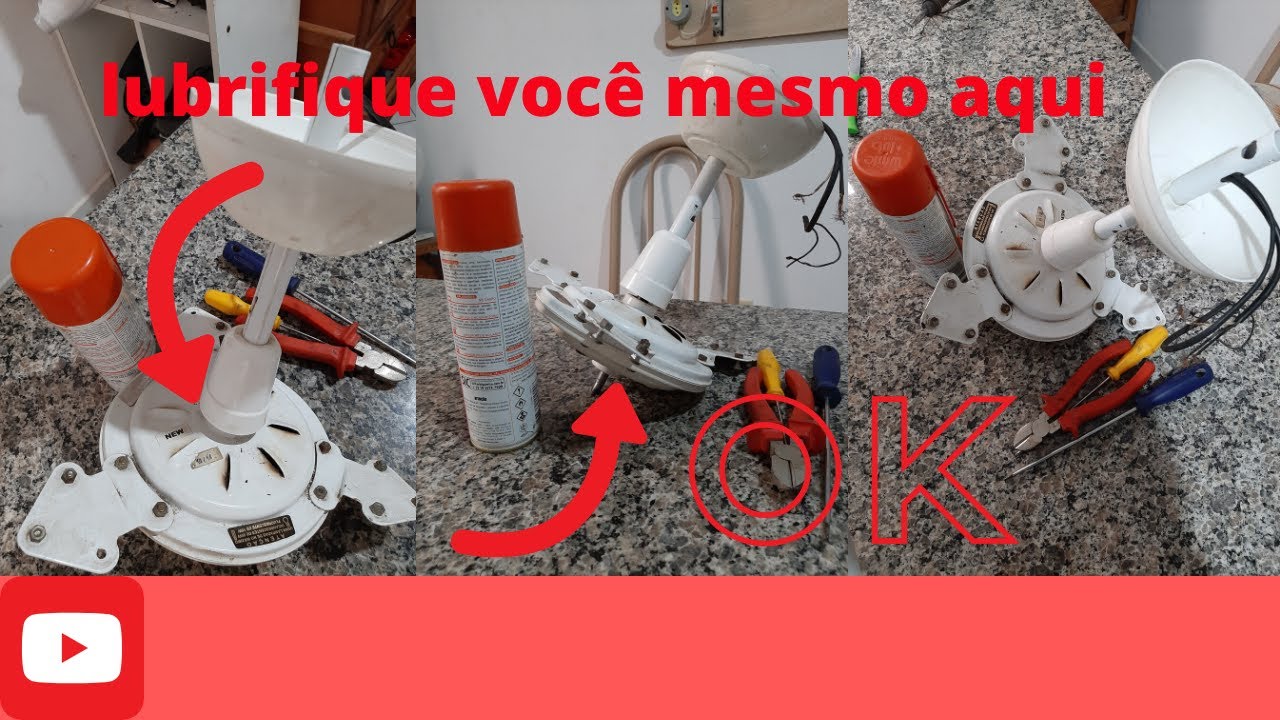 COMO LUBRIFICAR SEU VENTILADOR DE TETO