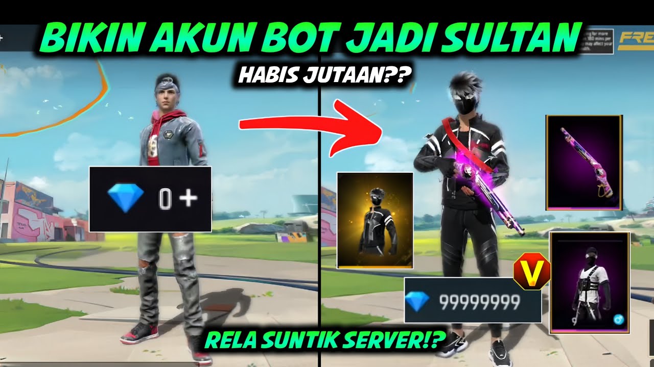 GW BUAT AKUN BOT, TERUS GW JADIIN AKUN SULTAN RELA SUNTIK SERVER HABIS BERJUTA JUTA 😱