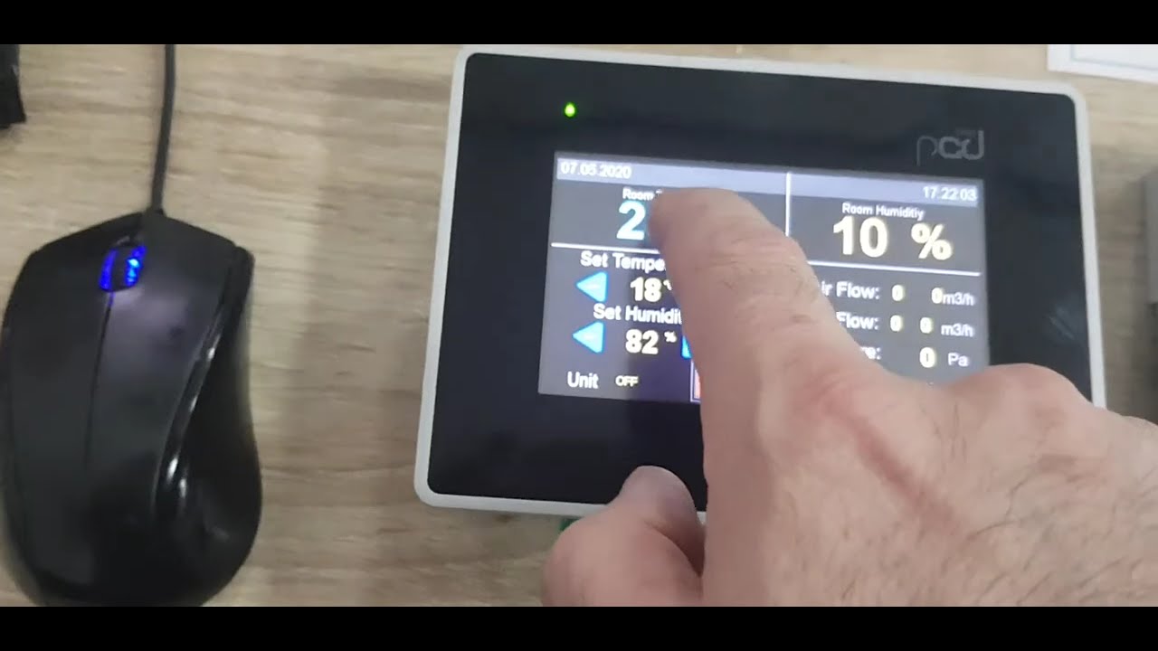 Carel Touch panel ,Modbus Rtu .Modbus carel