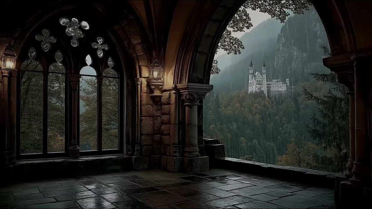 From the Old Window | Light Rain Ambience for Quiet Nights, Deep Calm, and Gentle Reflection