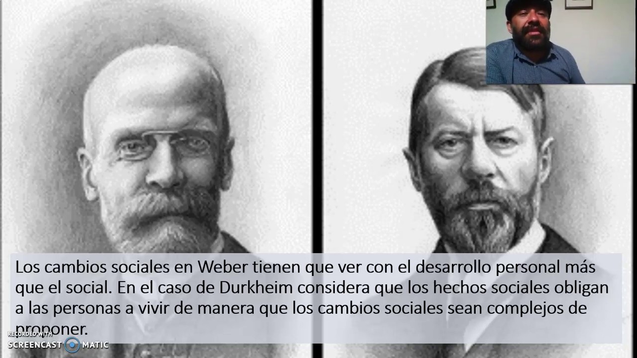 El cambio social según Max Weber y Émile Durkheim