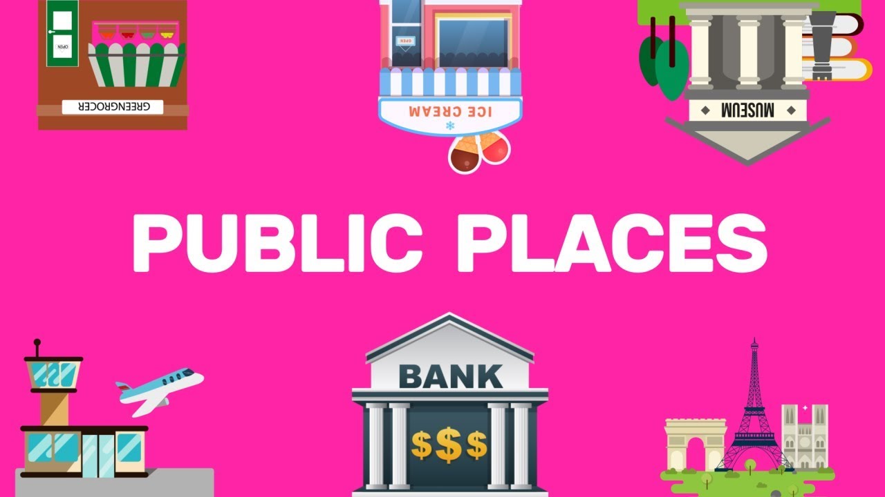 City Vocabulary Video - Public Places For Kids | Let's learn public places in the city- I Am A Kid
