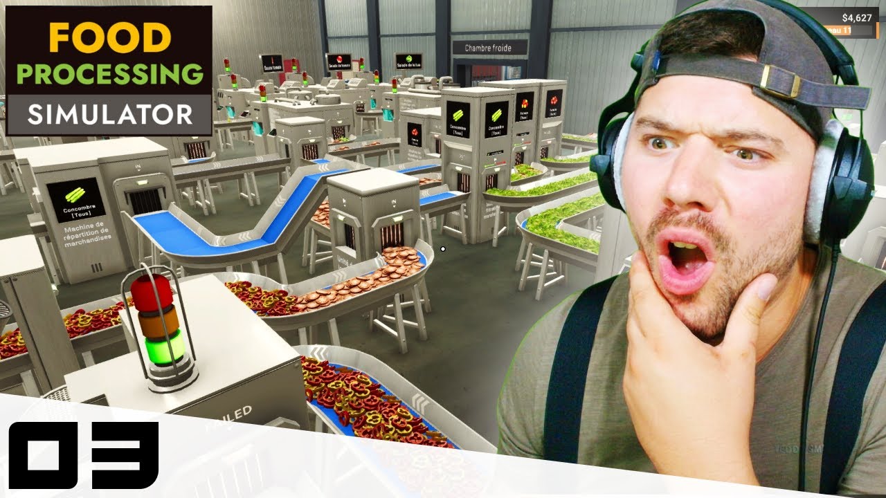 FOOD PROCESSING SIMULATOR #3 ▶ AJOUT DES CONCOMBRES A LA CHAINE DE PRODUCTION !!