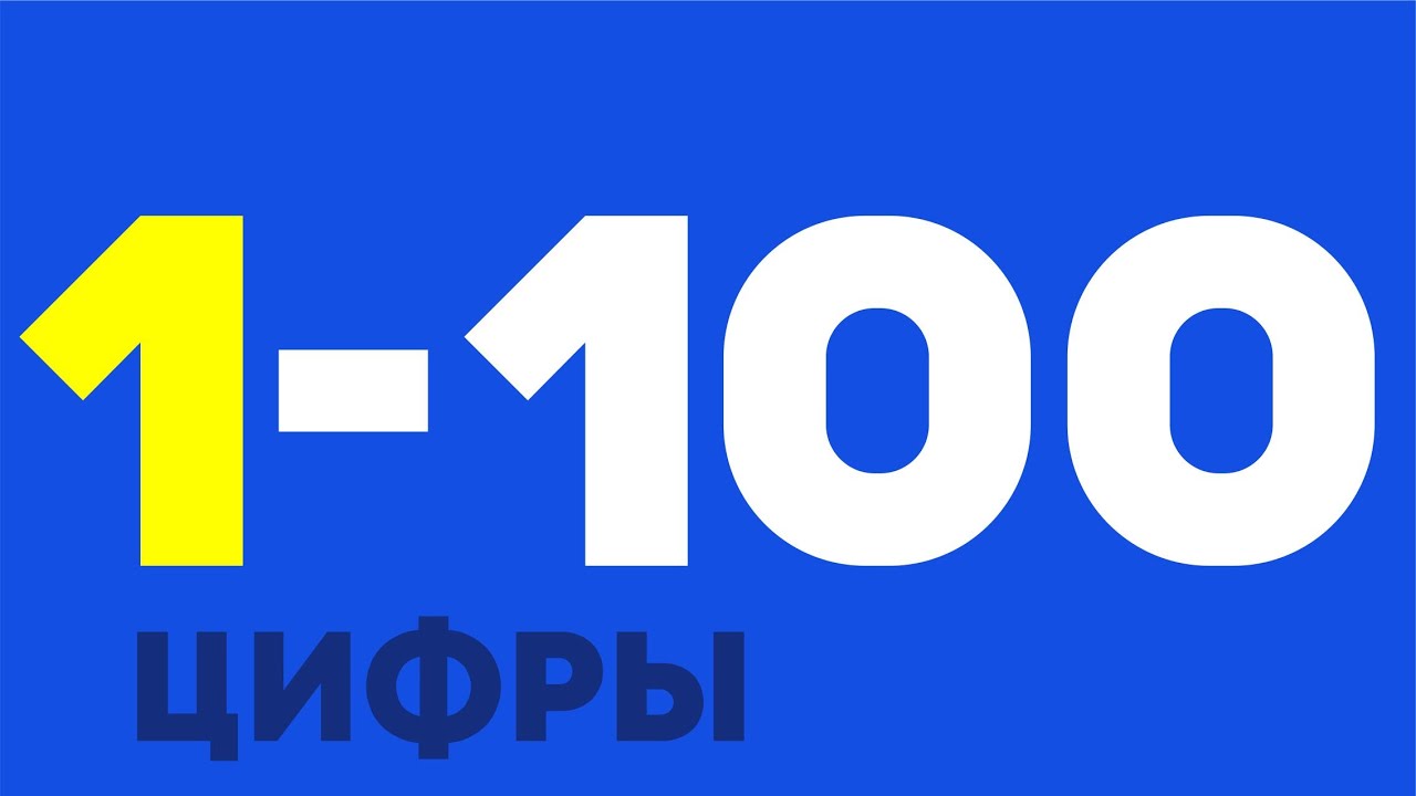(2.1) Цифры 1-100/ Russian numbers/ Numeros rusos
