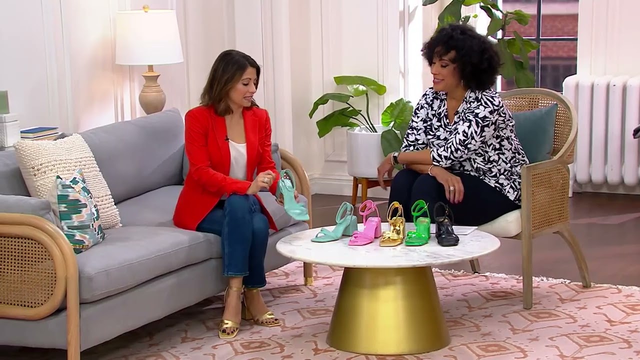 Vince Camuto Leather Heeled Sandals - Jarenn on QVC