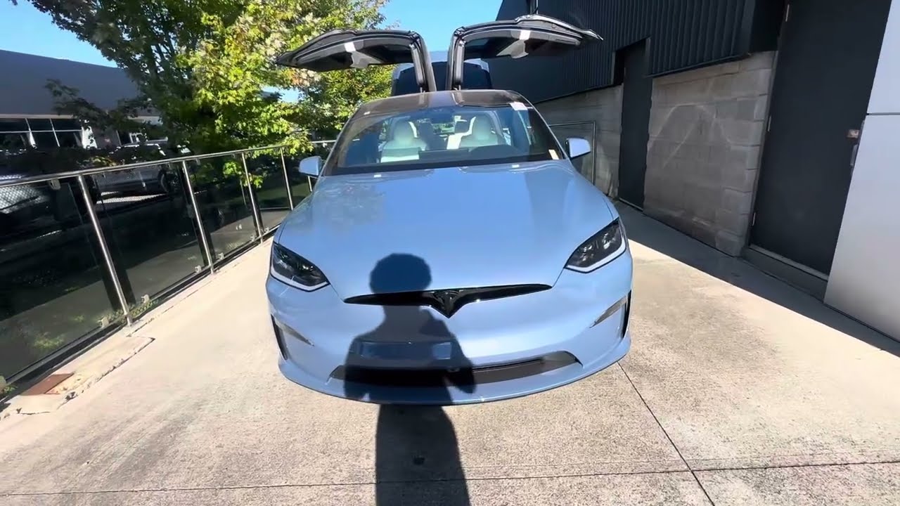 New Model X Plaid Refresh 2026 Walkaround (frost blue)#tesla #modelx #elonmusk 