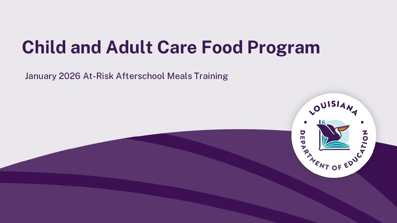 Child and Adult Care Food Program - January 21, 2026