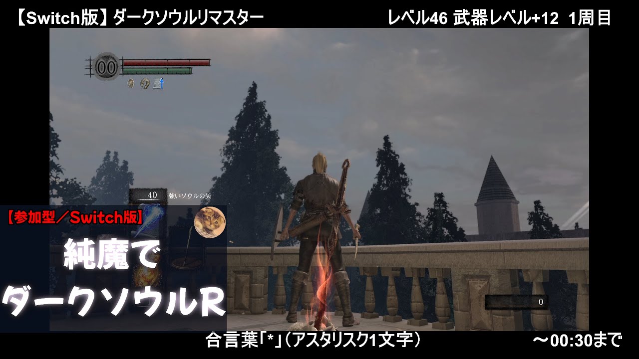 【参加型／Switch版】純魔でダークソウルリマスター【00:00～00:30】