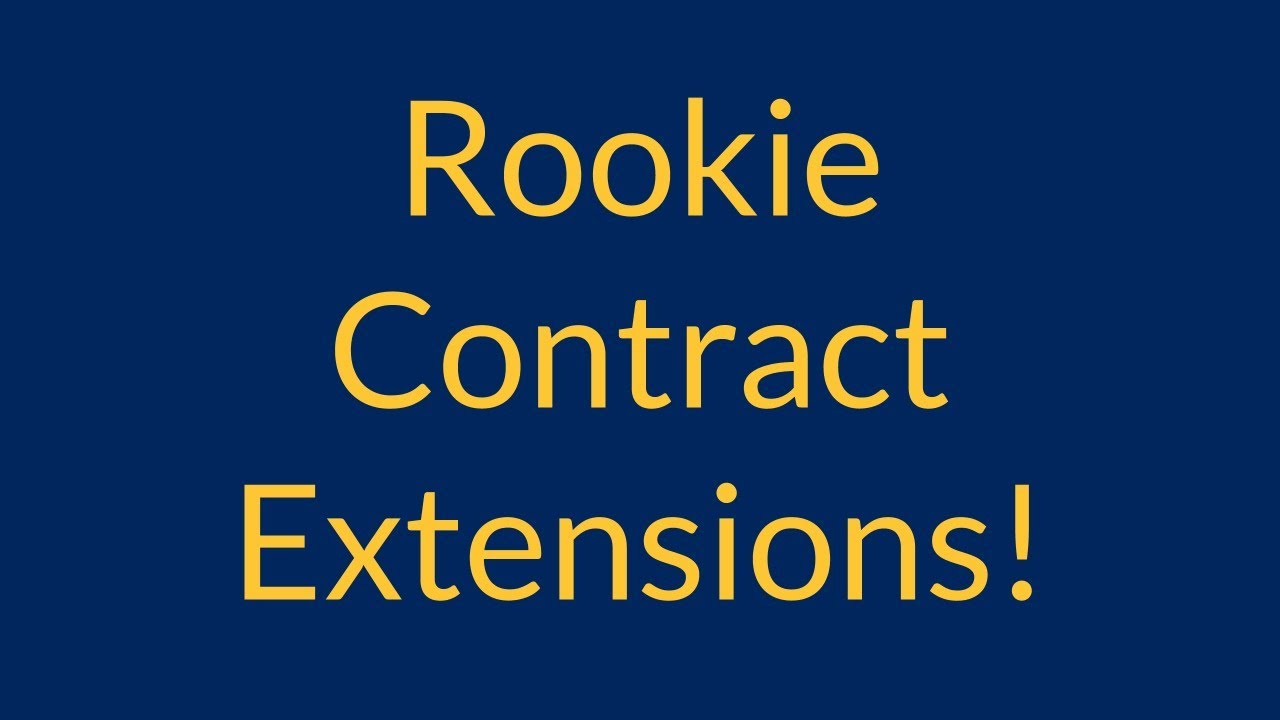 NBA2K MyLeague Rookie Contract Extensions!