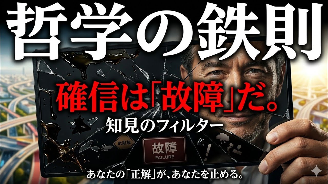【哲学】確信を持った瞬間、あなたの知性は停止する。