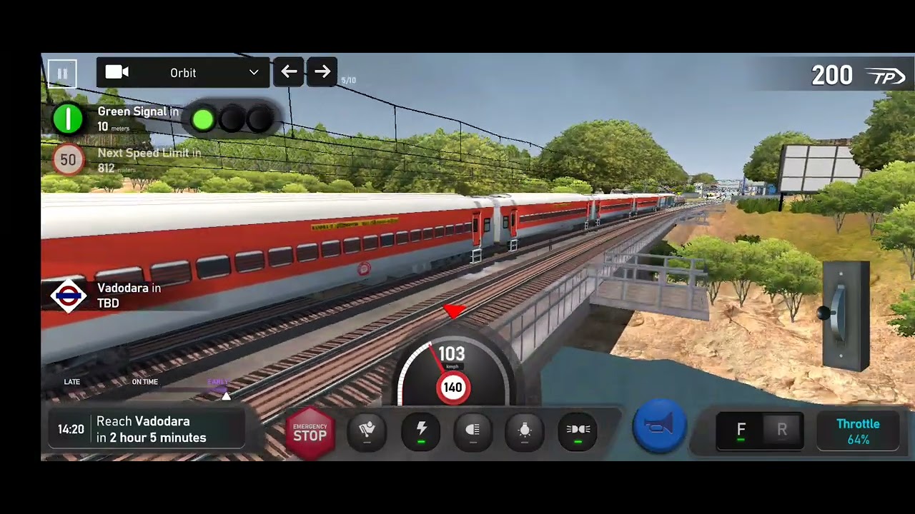 MUMBAI TO VADODARA NONSTOP JOURNEY IN INDIAN TRAIN SIMULATOR | SLEEPER RAJDHANI EXPRESS |