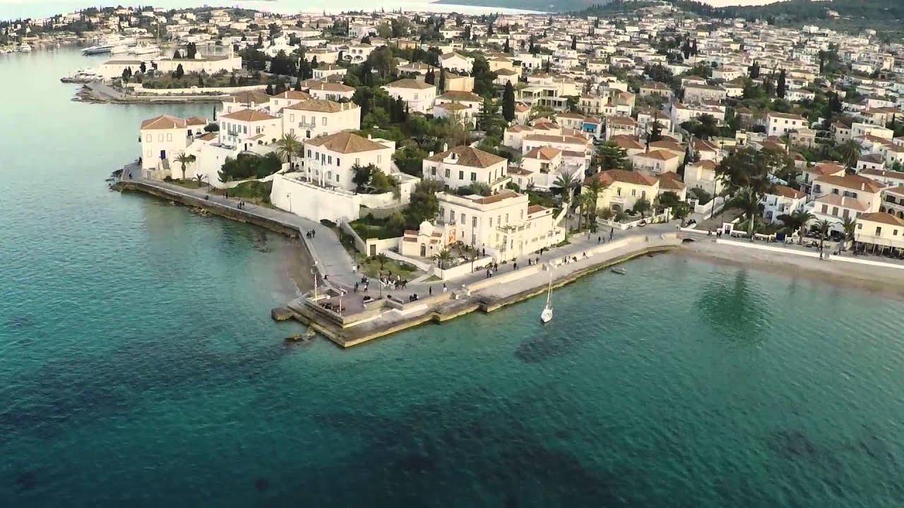 Greek Island-Spetses from the air!