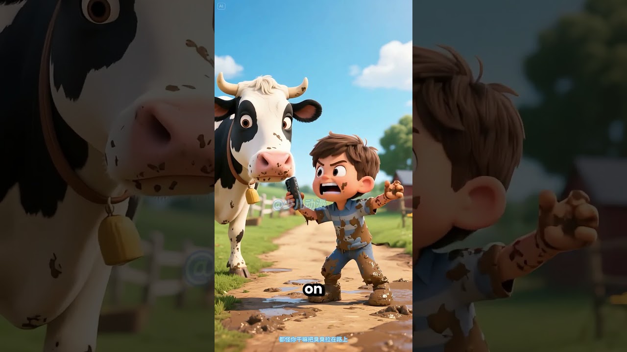 The Phone Fell In Cow Poop 😂💩