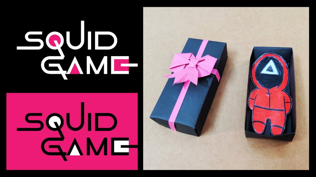 DIY Squid Game | Squid Game Coffin | Easy Origami Squid Game Box