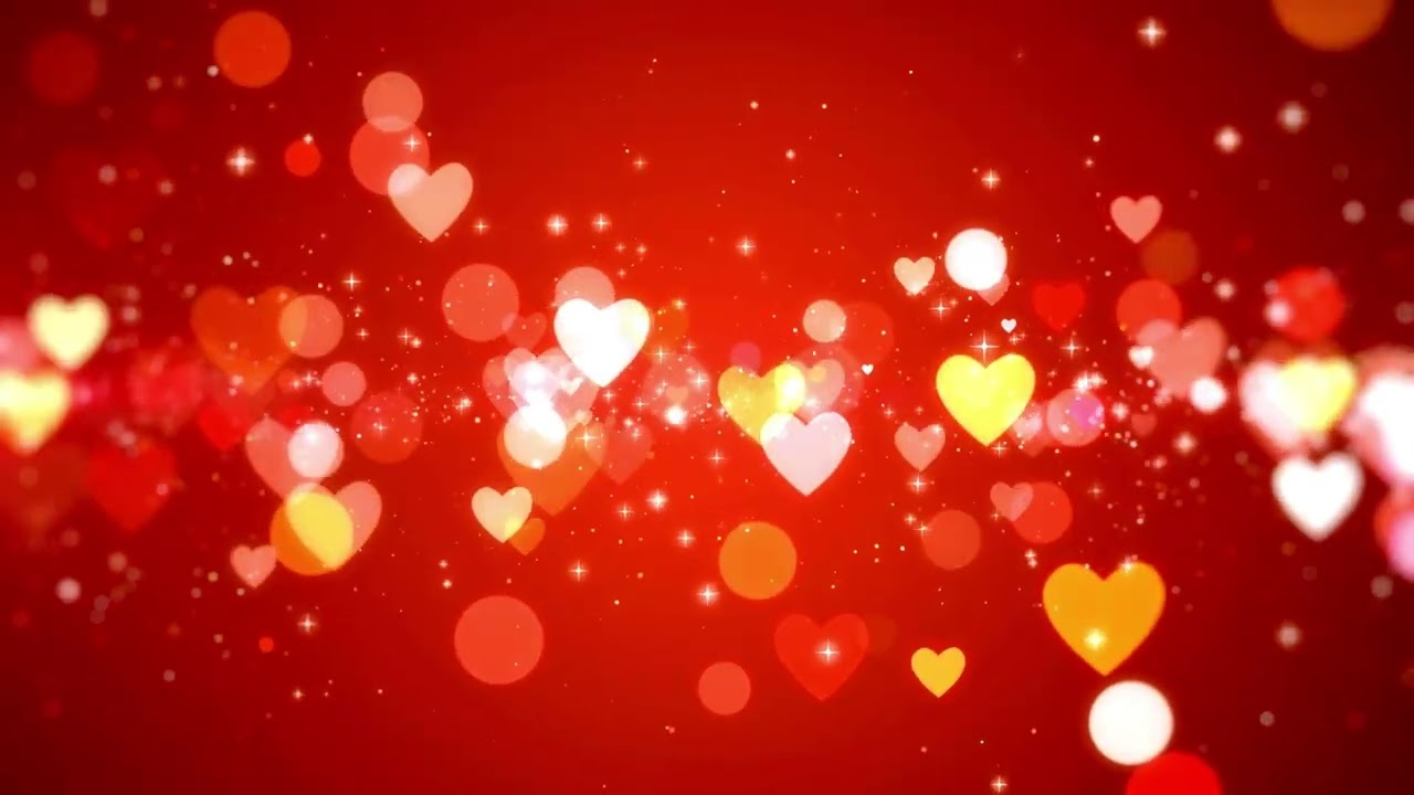 4-Hour Valentine Heart Lights Loop - Red to Pink/Orange (No Sound) ❤️✨ 4小時情人節心燈循環（無聲）