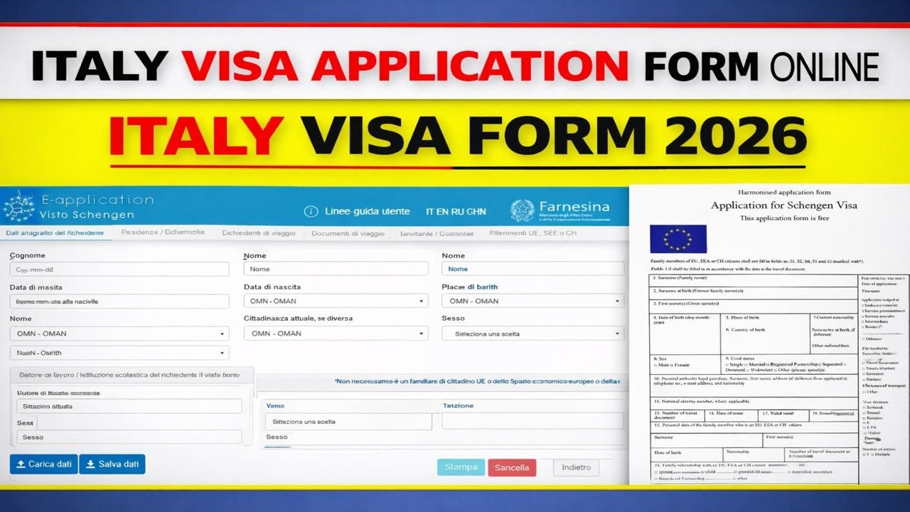 How to Fill Italy Visa Application Form Online &ndash; Step by Step Guide Urdu/ Hindi