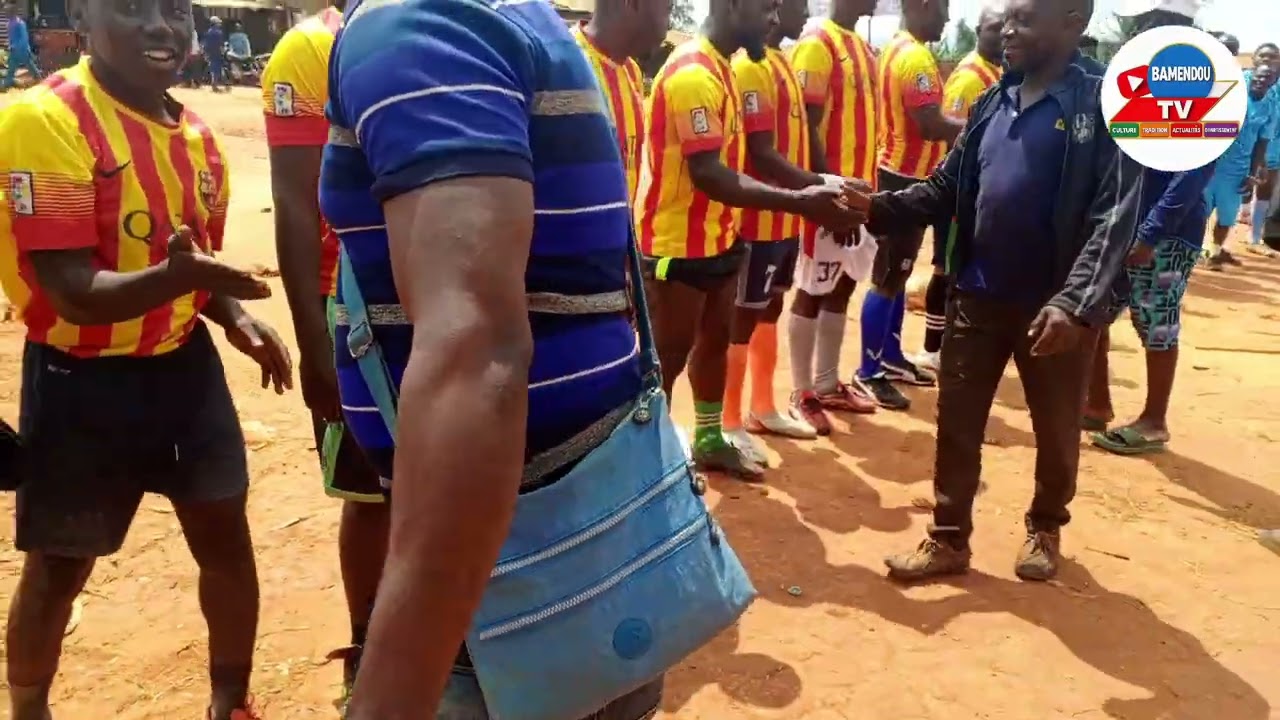 Football, facteur de rassemblement et du vivre ensemble. Les joueurs du groupement Bamendou. 