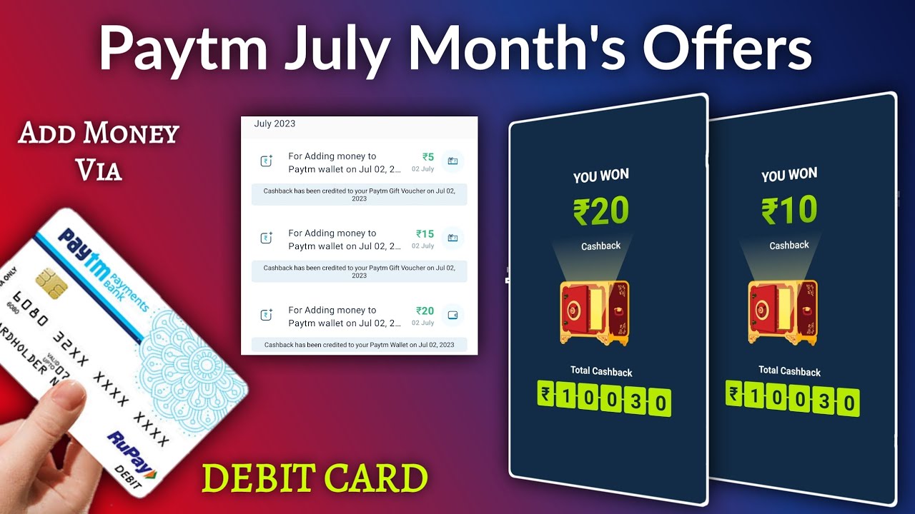 Paytm July Month's Best Offers | Flat ₹50 Fuel Wallet Balance 🔴