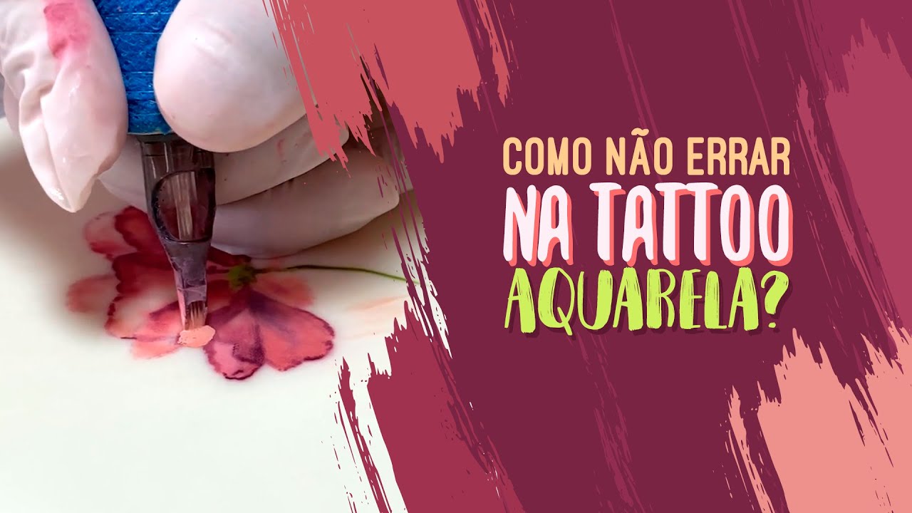 Como fazer tatuagem aquarela? 🤔