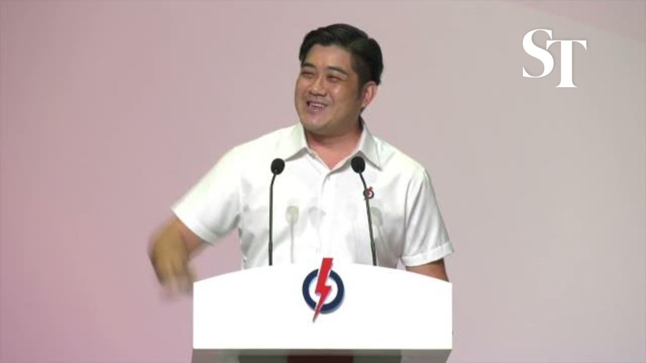 Sengkang GRC activist Ling Wei Hong speaks at PAP convention
