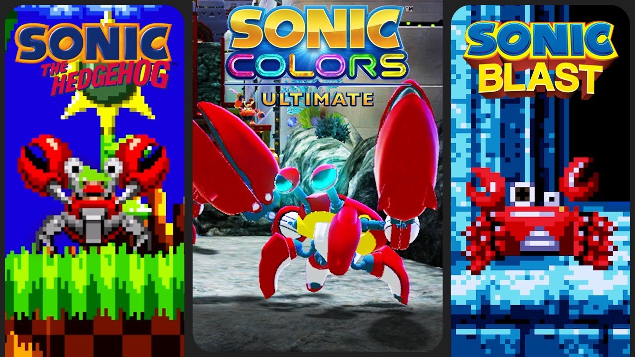 Evolution of Crabmeat Sonic's Enemy (1991-2022)
