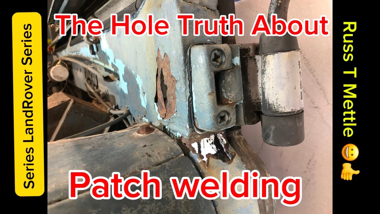 Patch Welding flux core mig on a Land Rover Bulkhead