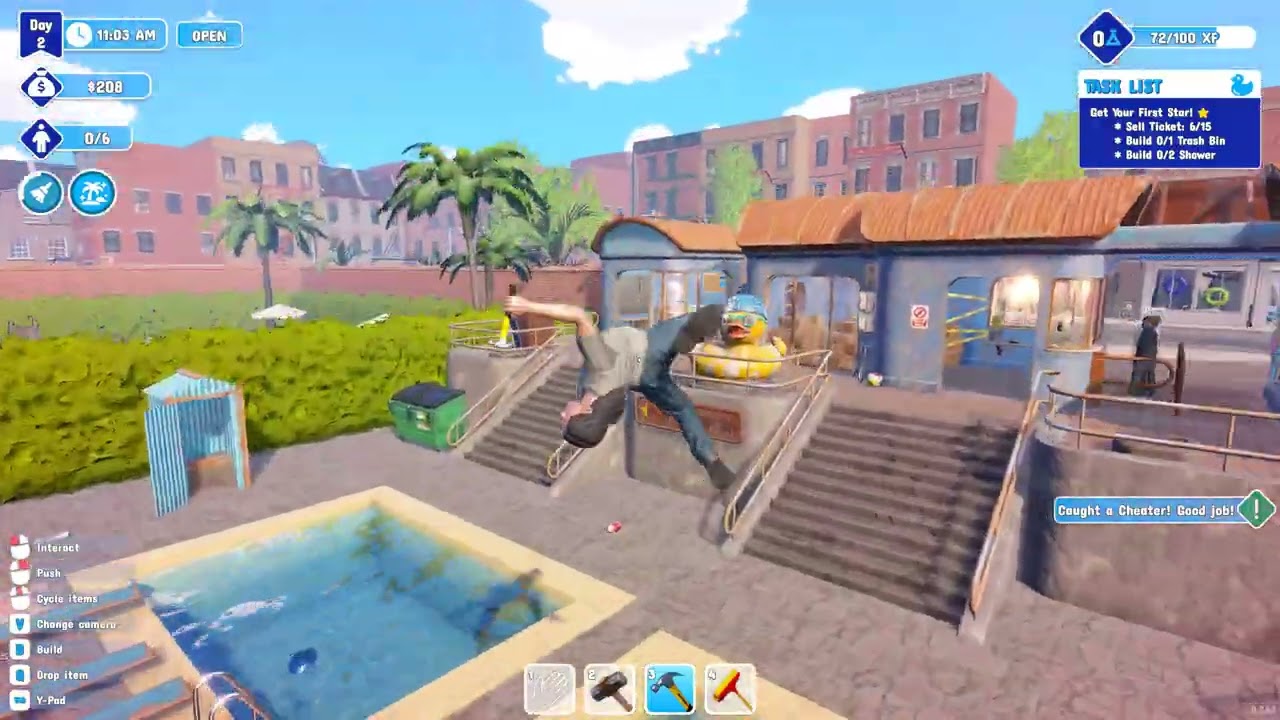 i got star 1! (waterpark simulator part 2)