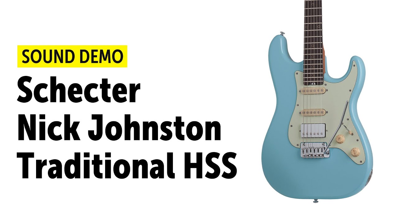 Schecter Signature Nick Johnston HSS - Sound Demo (no talking)
