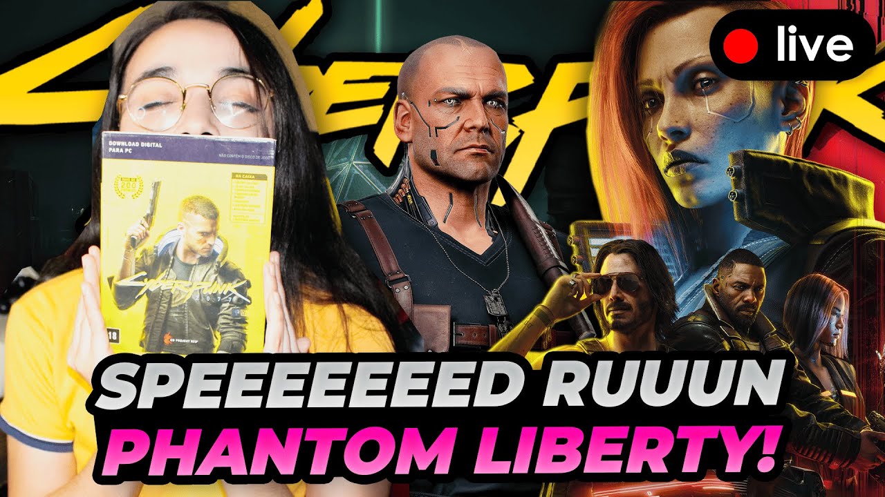 [AO VIVO] SPEEDRUN DE CYBERPUNK 2077: PHANTOM LIBERTY! com cosplay de Kurt Hansen 👨‍🦲