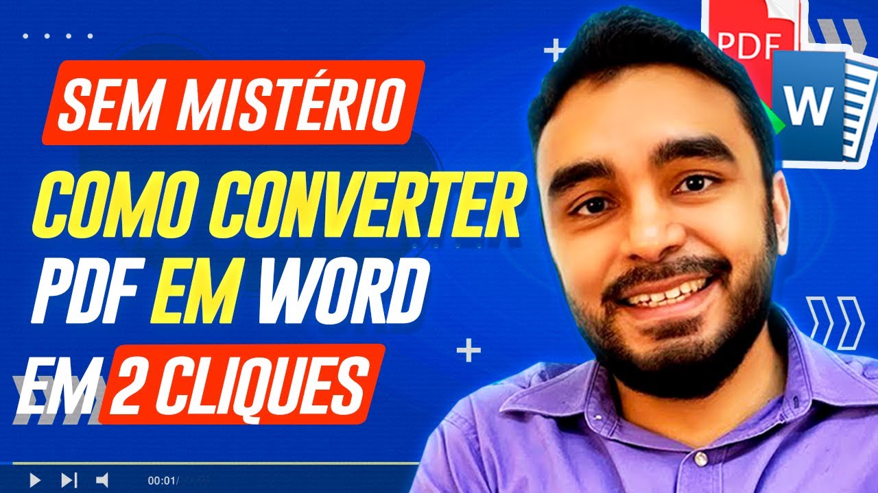 Novo m&eacute;todo - Como converter PDF em Word USANDO o PR&Oacute;PRIO WORD