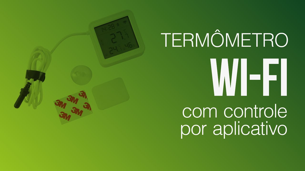 Termômetro Wi-Fi com controle por aplicativo - utilização