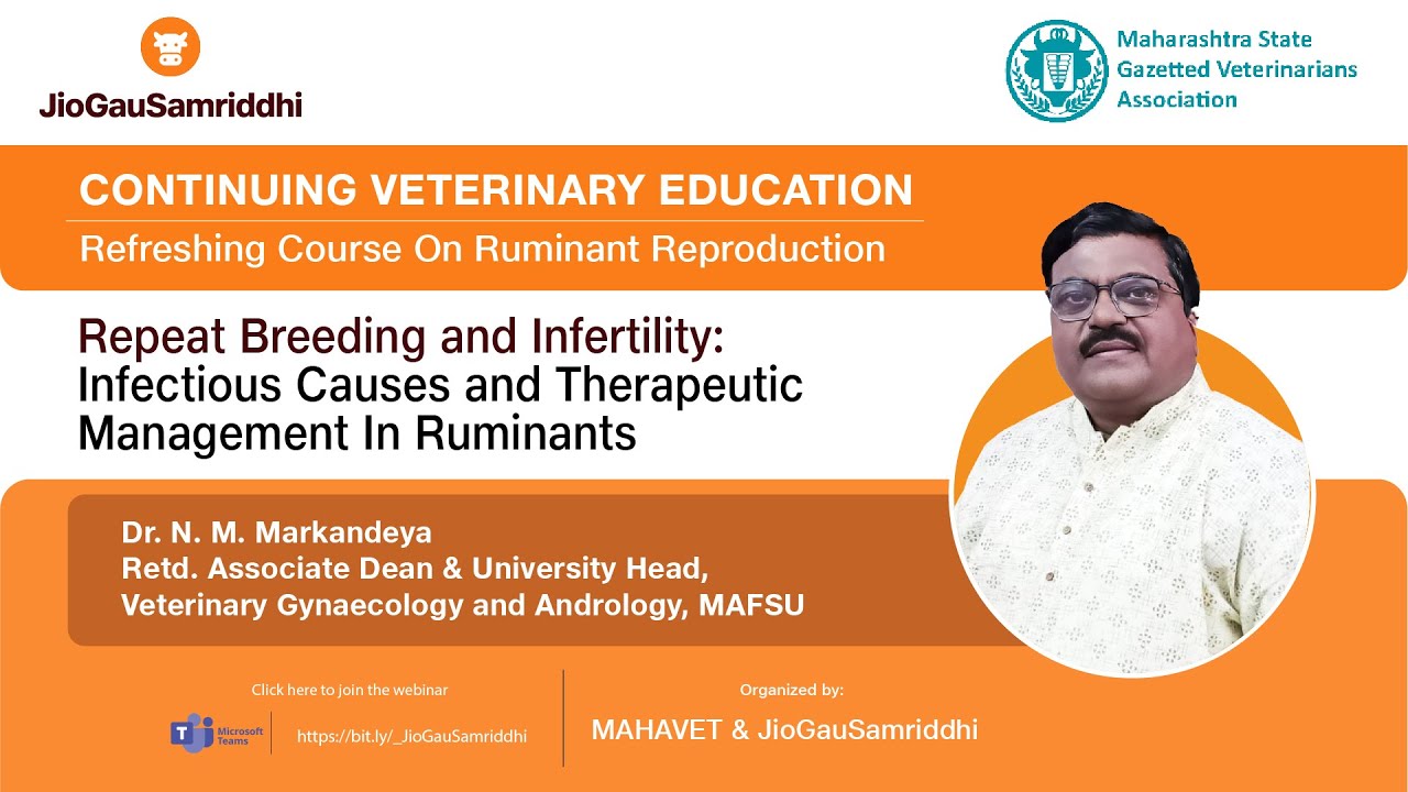 Repeat Breeding & Infertility: Infectious Causes & Therapeutic Management In Cattle #jiogausamriddhi