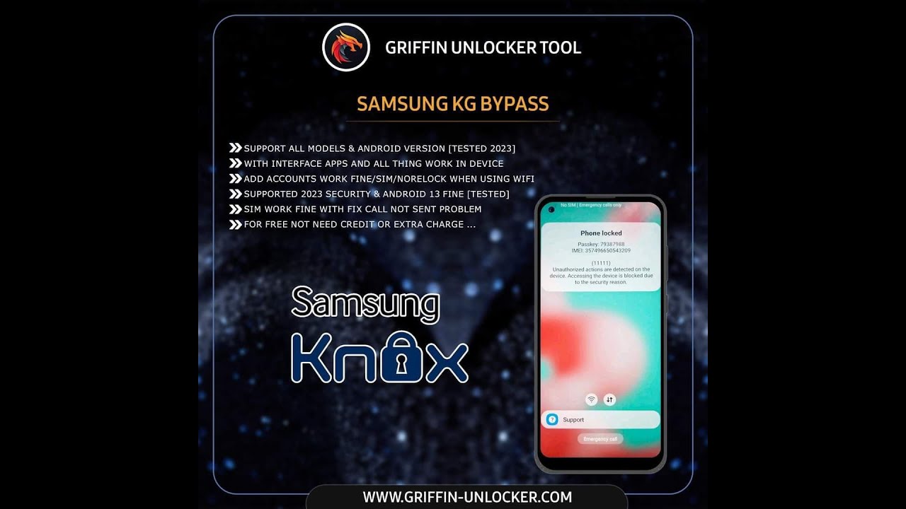 Bypass KG Loker Samsung ( Cuenta Por Falta De Pago ) Griffin-Unlocker