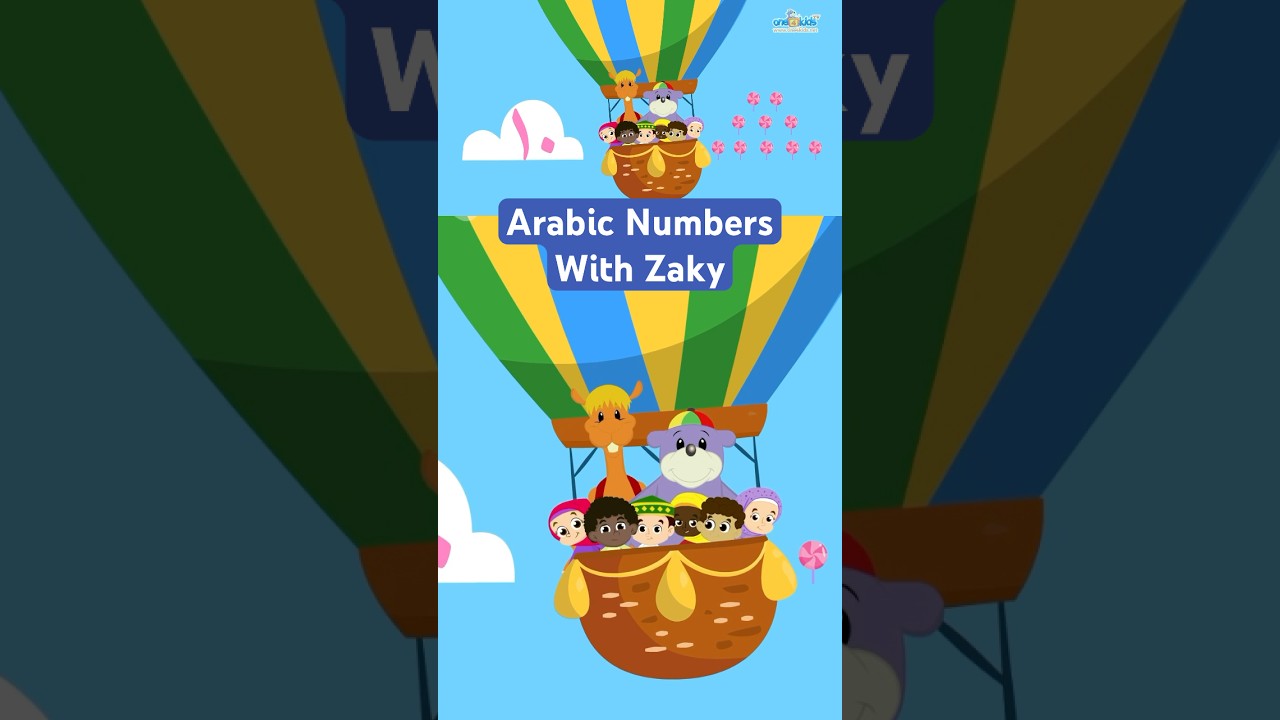 Arabic Numbers with Zaky. #muslimkids #arabicforkids #islamiccartoons #zaky