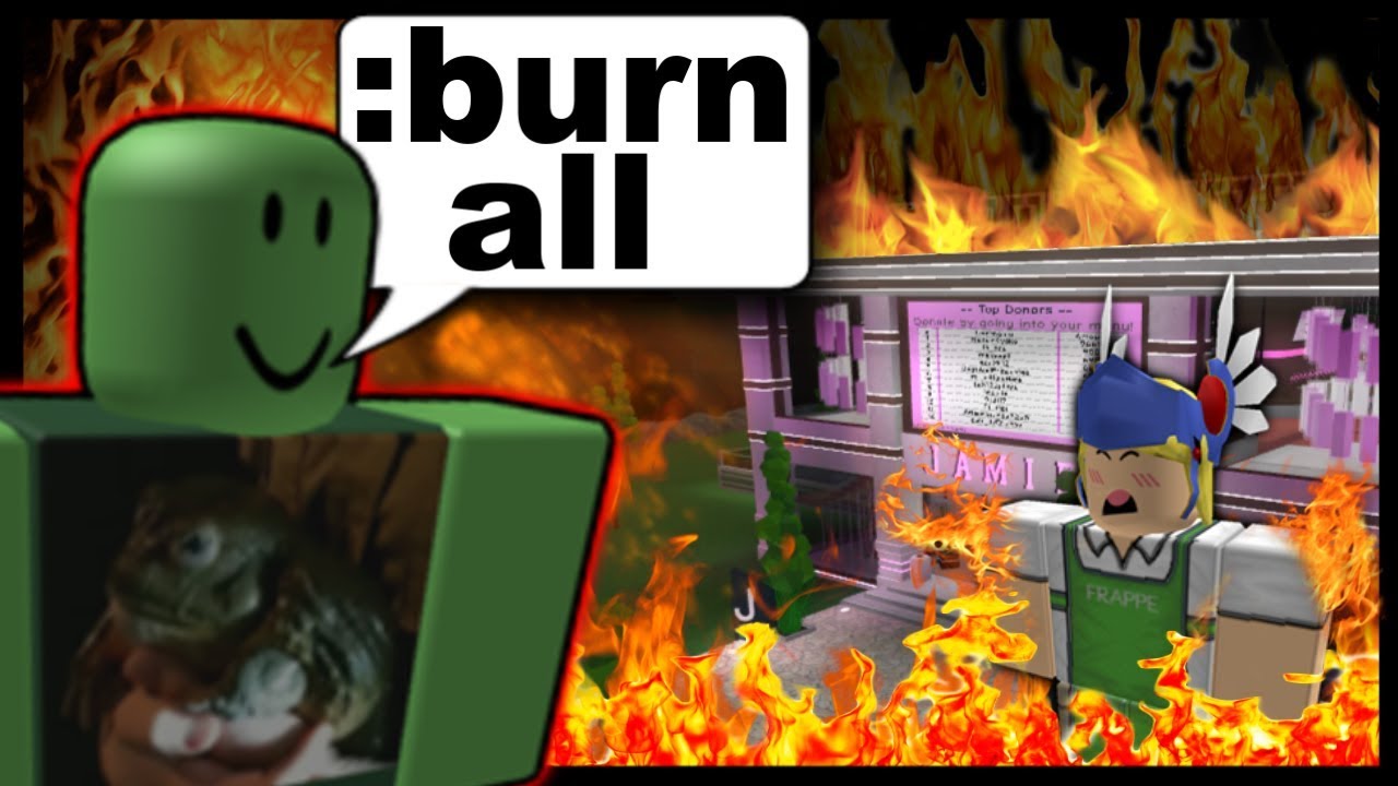 Destroying a Roblox Cafe with Admin Commands