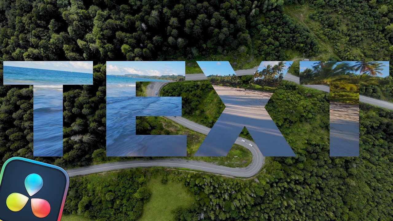 How To Create A See Through TEXT EFFECT In Davinci Resolve