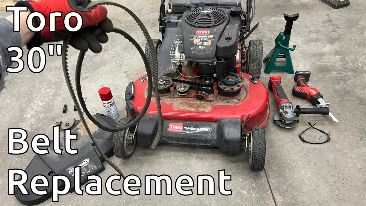 Замена ремня Toro TimeMaster 30