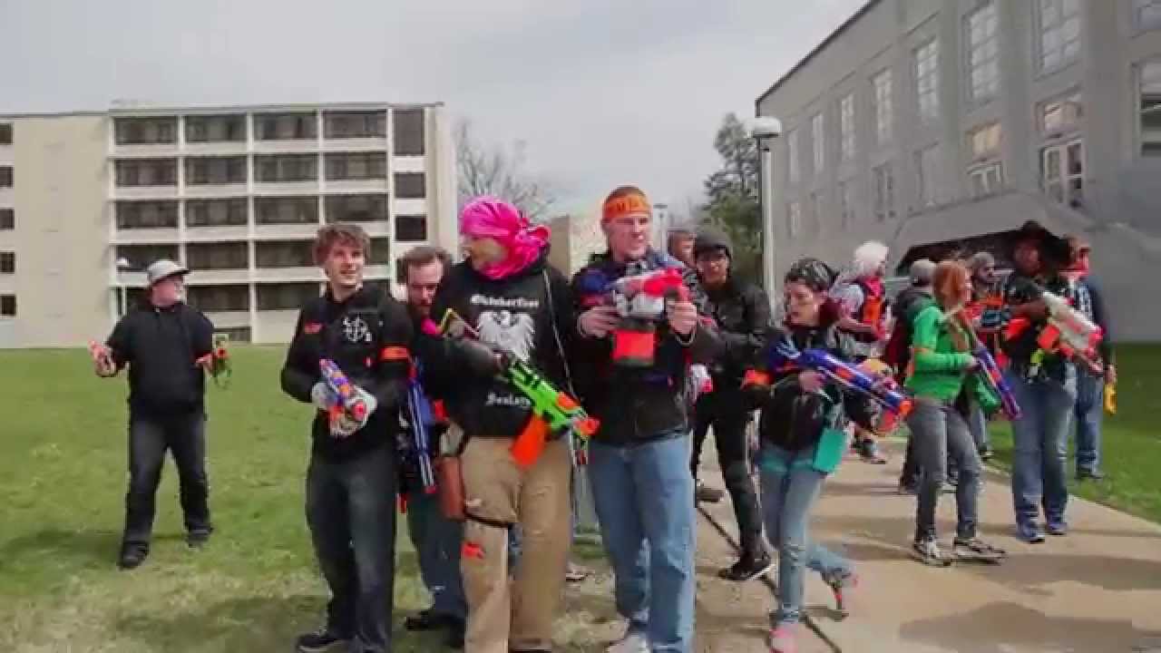 Nerf Humans vs Zombies: The Water Temple