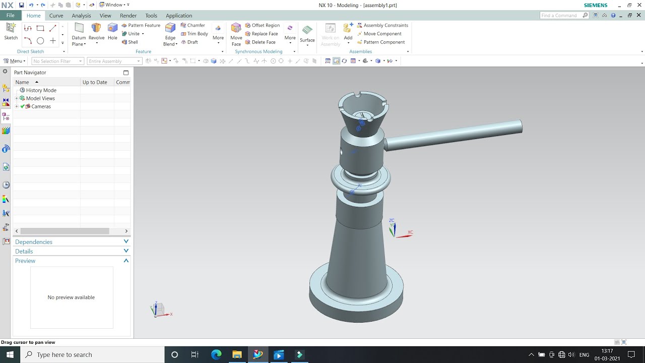 Screw jack design and assembly in UGNX or Siemens NX |