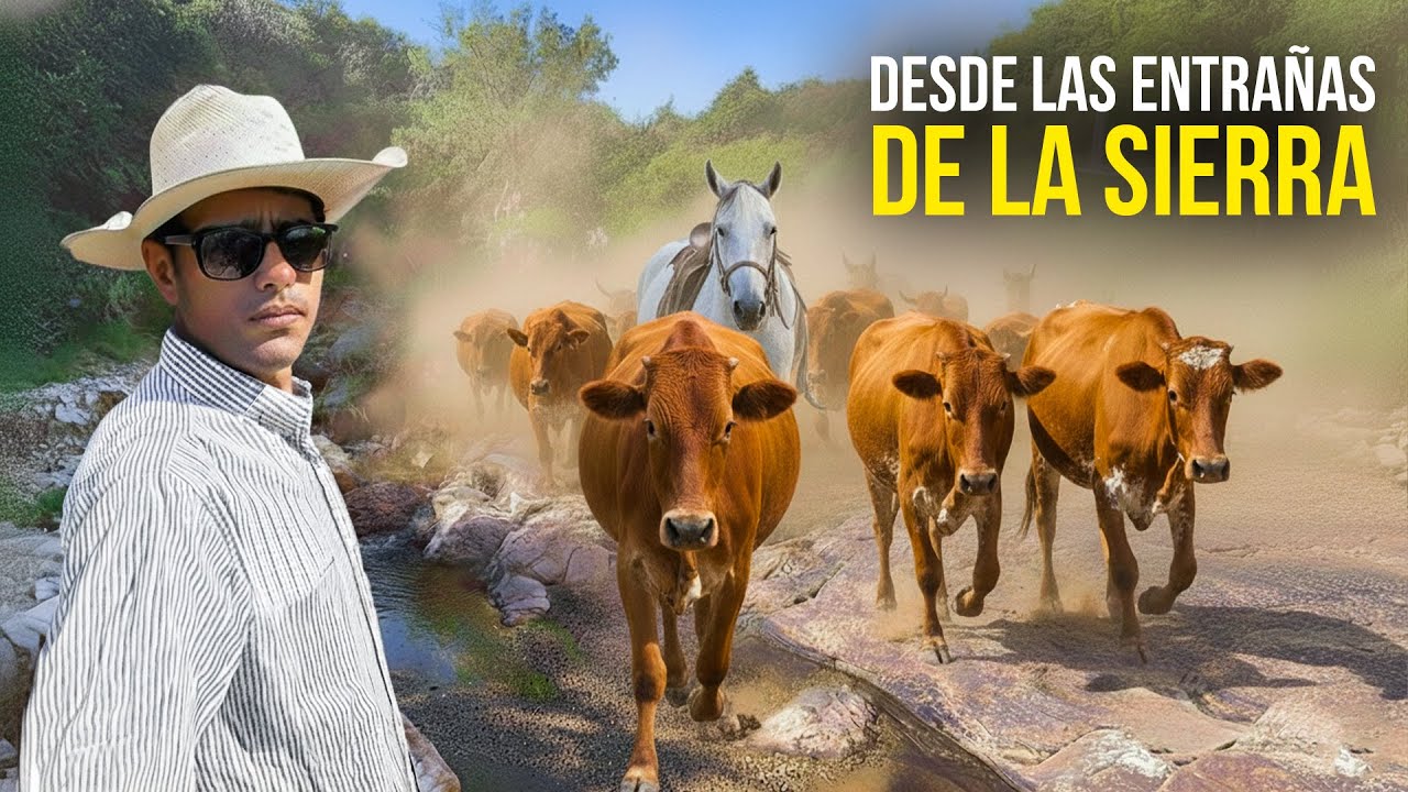 Arreando GANADO desde las entrañas de toda la sierra de Baviácora, Sonora